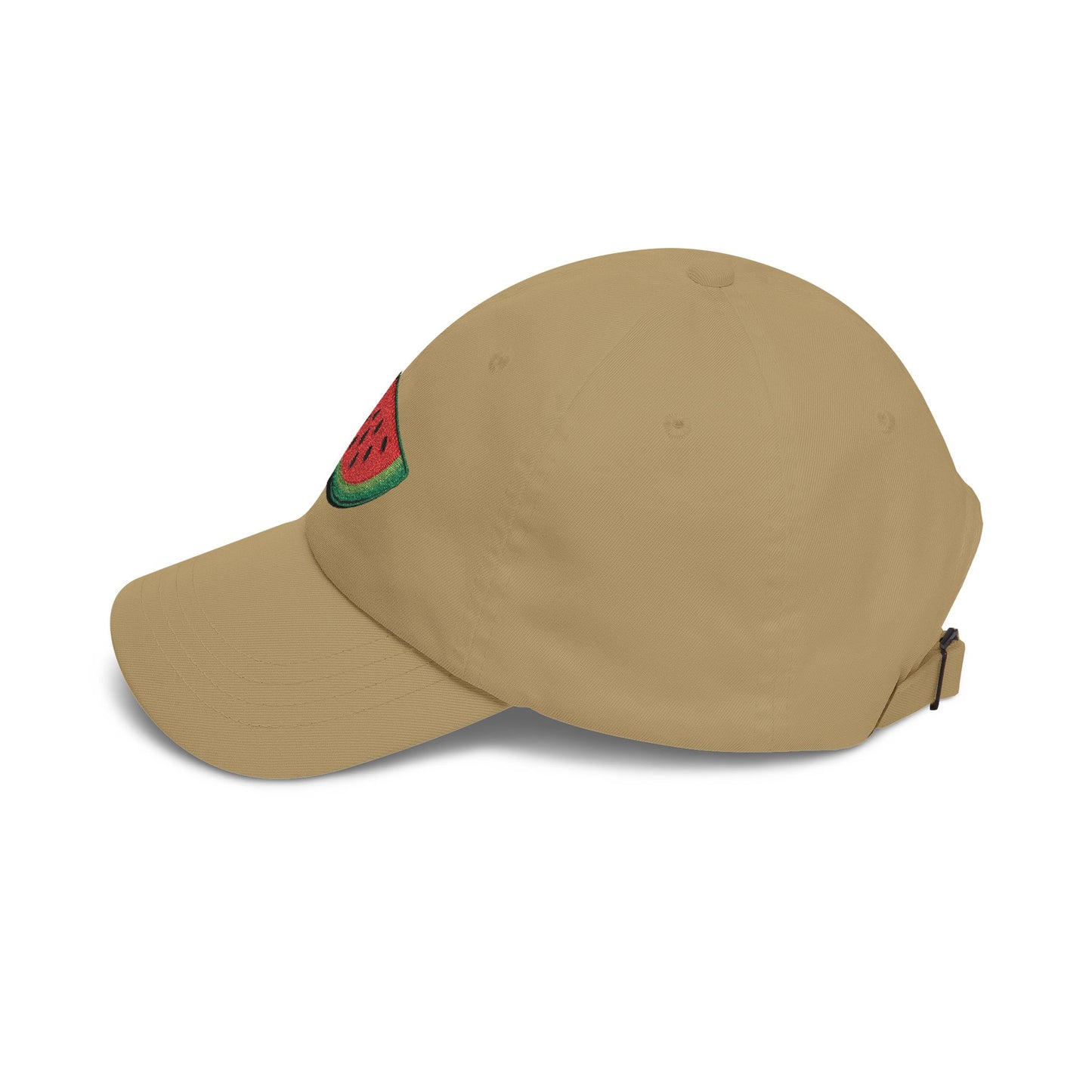 Watermelon Embroidered Dad Cap — Relaxed Cotton Sun Hat