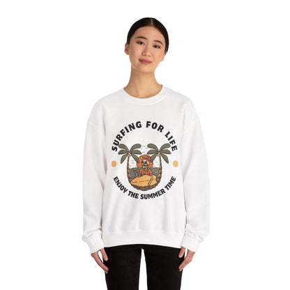 Surfing for Life Crewneck Sweatshirt