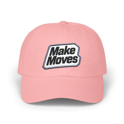 Make Moves Cotton Dad Cap — Low-Profile Embroidered Baseball Hat