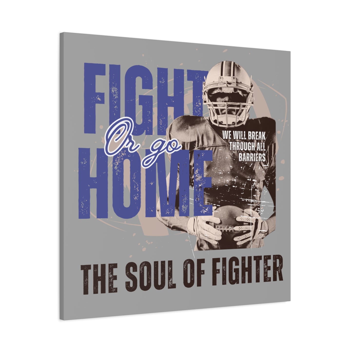 Canvas Print, Inspirational Fighter Wall Art