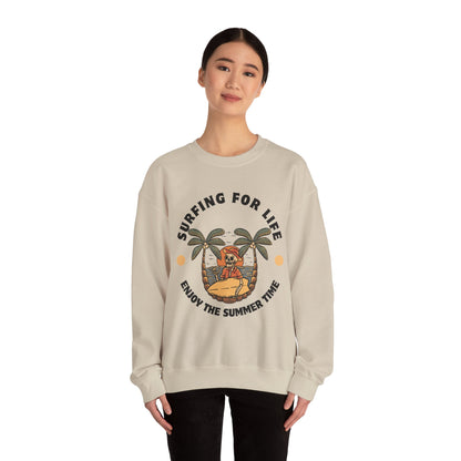 Surfing for Life Crewneck Sweatshirt