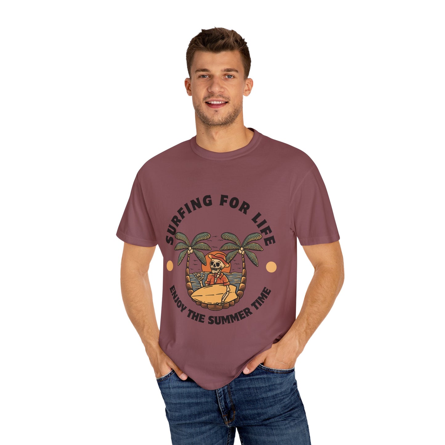 Surfing Skeleton Summer T-Shirt