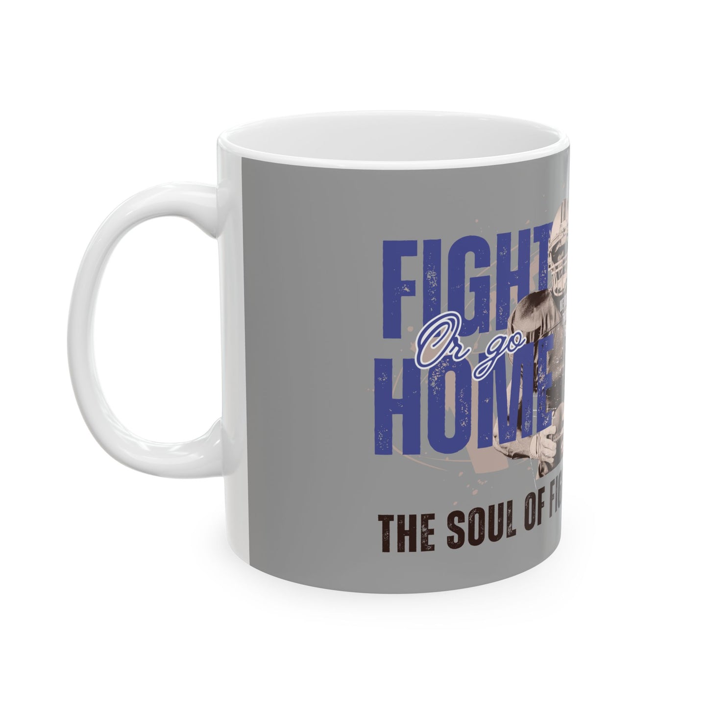 Motivational Ceramic Mug - Soul of a Fighter