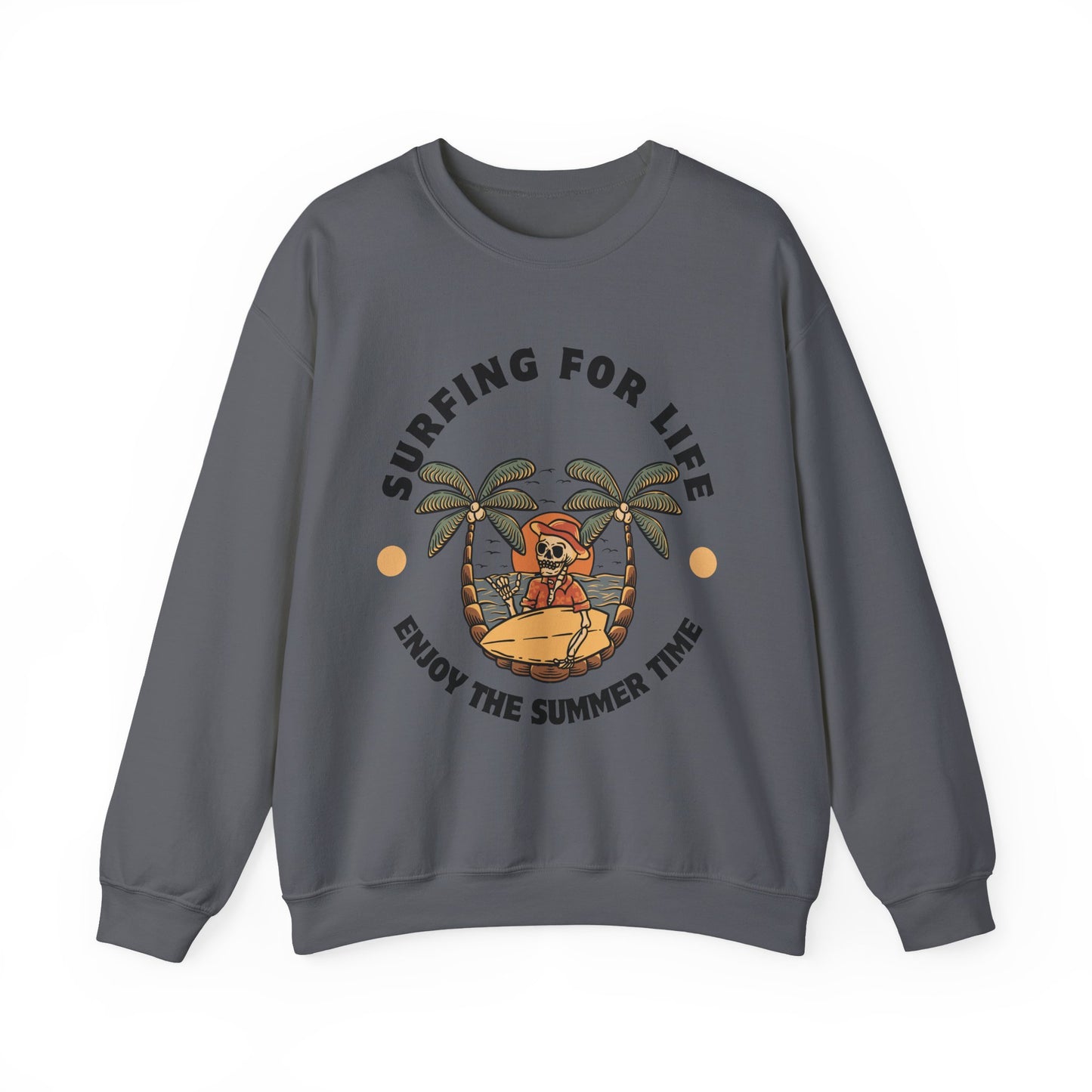 Surfing for Life Crewneck Sweatshirt