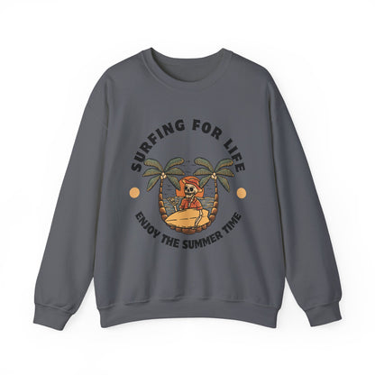 Surfing for Life Crewneck Sweatshirt
