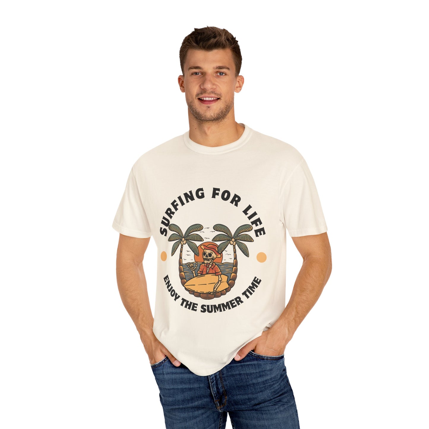 Surfing Skeleton Summer T-Shirt