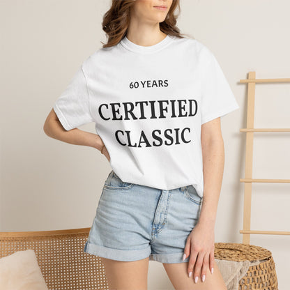 60 Years Certified Classic Tee — Garment-Dyed Vintage-Style T-Shirt