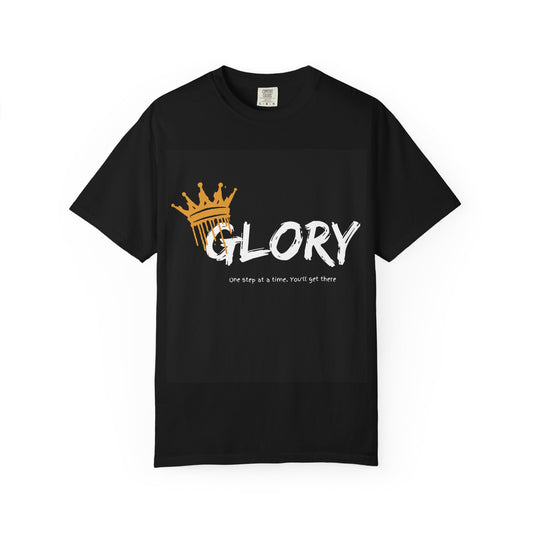 Vintage Band Tee — 'GLORY' Crowned Graphic with 'MUSIC IS LIFE' Back